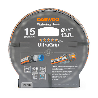 Шланг 1/2" (13мм) - 15 м DAEWOO UltraGrip Plus DWH 5112